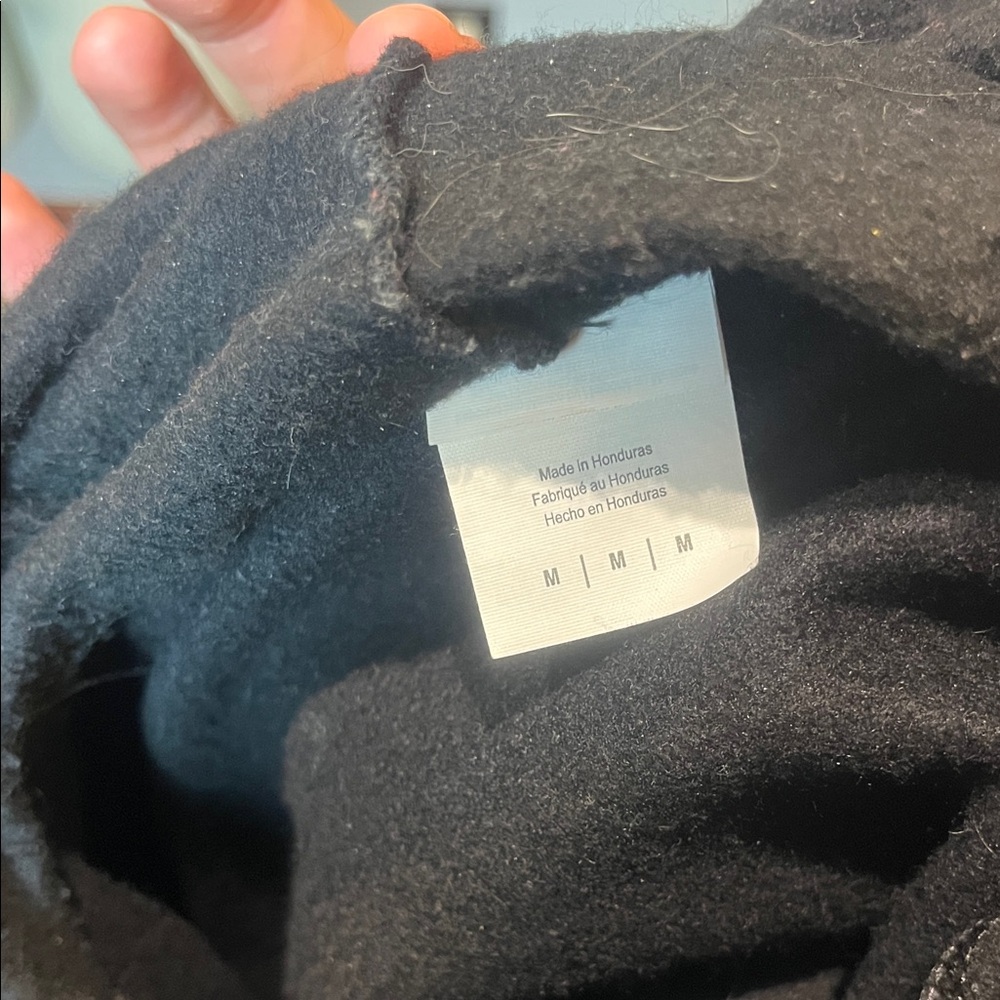 Black Zip-Up Hoodie with UCSC Banana Slug Emblem - Picture 3 of 3